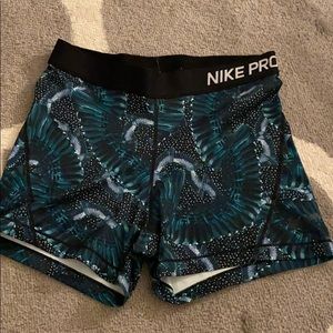 Patterned Nike Pro 3 inch Shorts